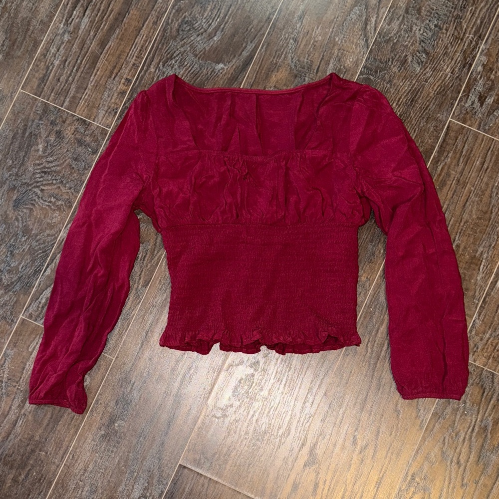 Elegant Red Women's Top